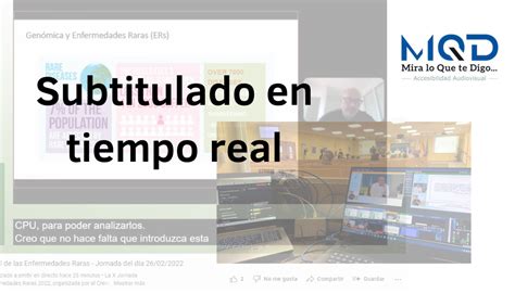 Ilustración de una persona utilizando subtítulos en tiempo real