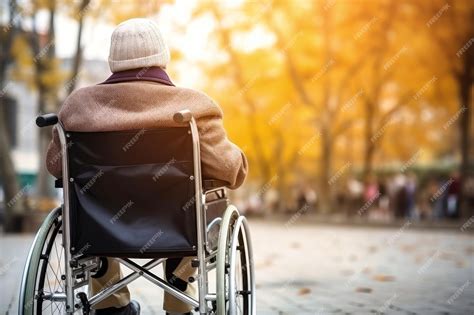 Persona mayor en silla de ruedas interactuando con familiares en un parque