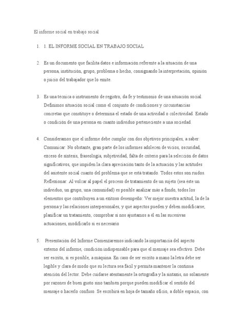 Esquema de las funciones de un informe social en trabajo social