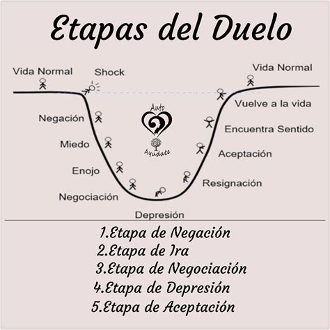 Esquema de las etapas del duelo por discapacidad en hijos