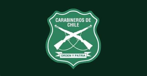 Logo de Carabineros con el lema erróneo