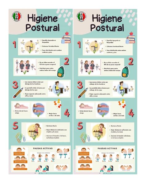 Infografía: Consejos de higiene postural para cuidadores
