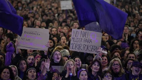 Manifestación en Madrid contra la violencia de género y la impunidad.