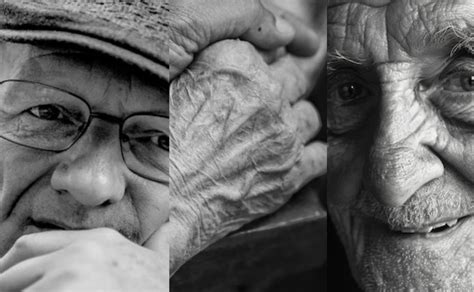 Infografía comparando la percepción de la vejez en diferentes épocas históricas.