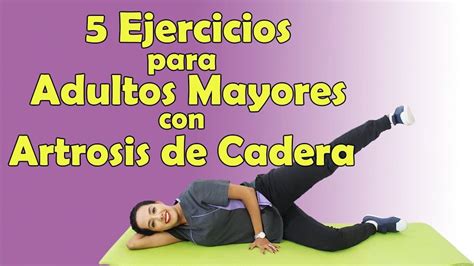 Ilustración de ejercicios de fisioterapia para artrosis de cadera