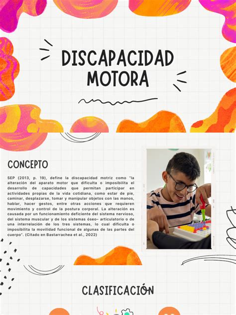 Esquema del sistema neuromuscular afectado en la discapacidad motora