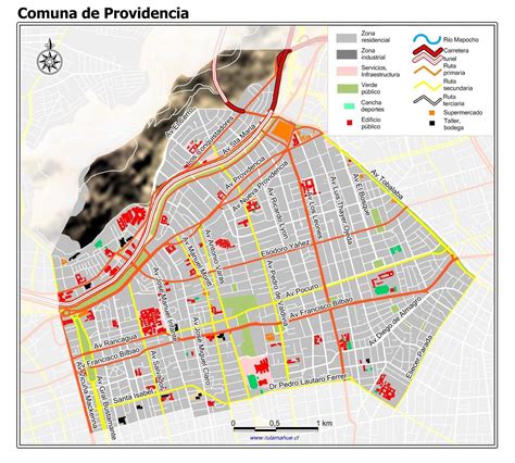 Ubicación en Providencia y acceso a la residencia