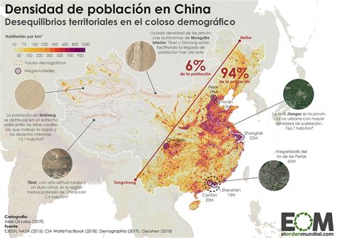 Mapa demográfico que muestra la densidad y concentración de población de tercera edad en las zonas urbanas de China