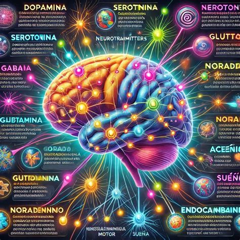 Esquema de las interacciones de la quetiapina con neurotransmisores en el cerebro