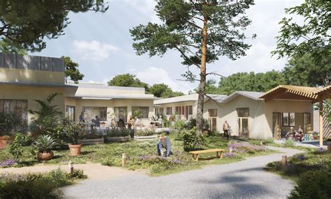 Foto: Residencial tipo Cohousing Senior, enfatizando un entorno activo y comunitario