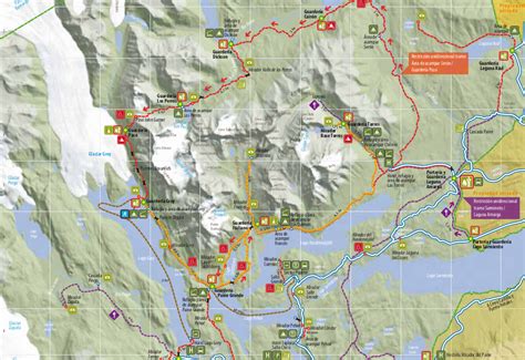 Mapa de Paine con rutas de acceso y centros de apoyo para personas con discapacidad