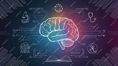 Infografía con iconos que representan memoria, concentración y rapidez mental, conectados a un cerebro estilizado.