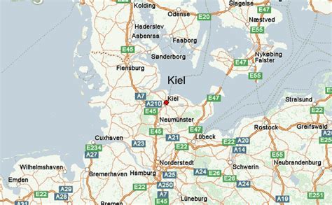 Mapa de Kiel y ubicación de la clínica