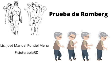 Diagrama que explica la prueba de Romberg para evaluar el equilibrio.