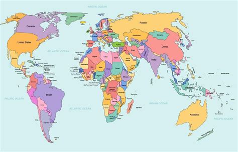 Mapa mundial resaltando los 7 países mencionados como los destinos más populares para jubilados.