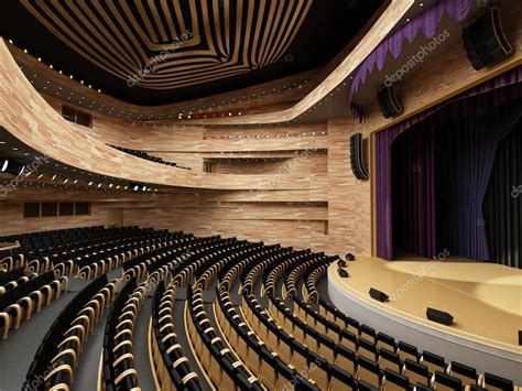 Fotografía: Exterior de un teatro moderno con acceso inclusivo