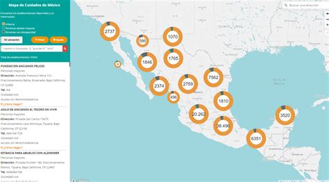 Mapa de centros de personas mayores en Bariloche