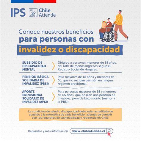 Infografía: Personas con discapacidad y beneficios en Chile