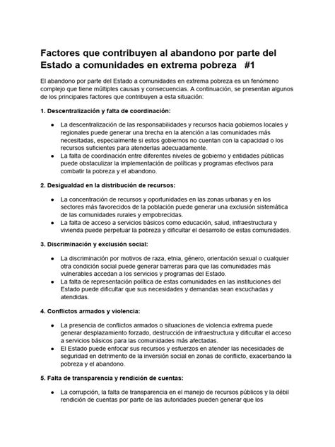 Esquema: Factores que contribuyen al abandono del adulto mayor (sociales, familiares, económicos)