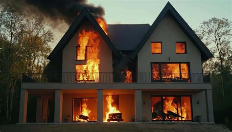Fotografía del lugar del incendio en el Hogar El Bosque tras el control de las llamas