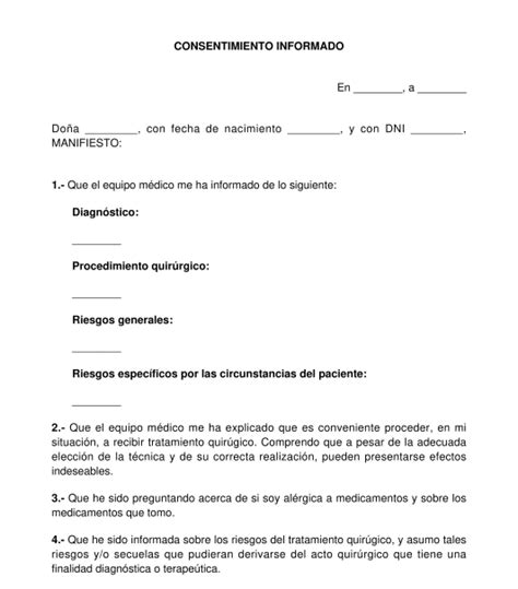 Plantilla de consentimiento y señal de seguridad