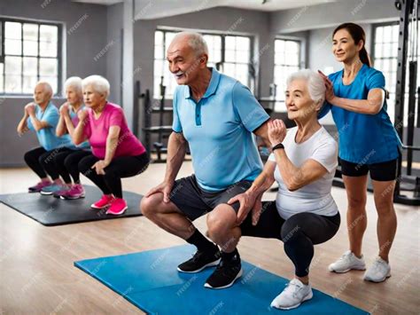 foto de grupo de ancianos realizando ejercicios de gimnasia mental y física en comunidad