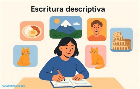 ilustración que compara texto alternativo conciso y descriptivo para una imagen