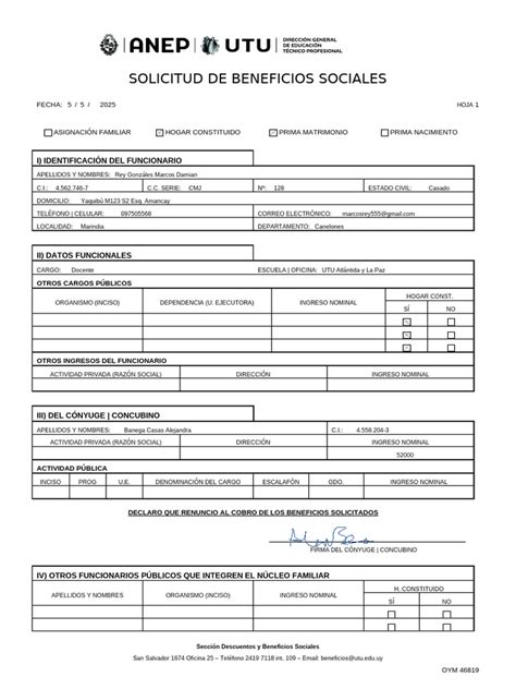 Infografía explicando el proceso de solicitud de beneficios sociales en Chile
