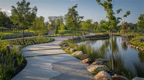 Fotografía: Parque urbano con bancos y senderos accesibles para adultos mayores