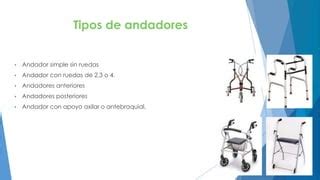 Infografía comparando andadores anteriores y posteriores