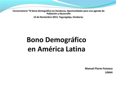 Gráfico del bono demográfico en América Latina