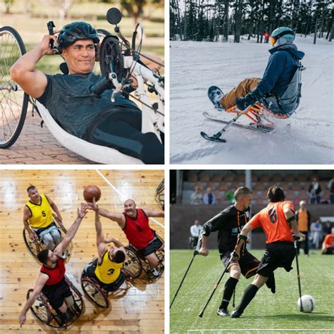 Persona con discapacidad practicando un deporte adaptado