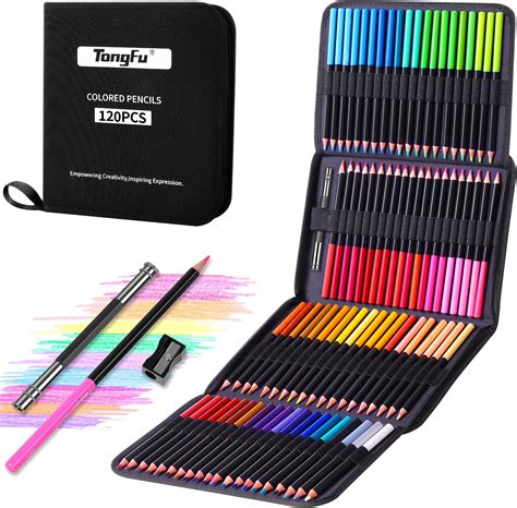 Imagen de materiales de arte para colorear: lápices de colores, marcadores, acuarelas.