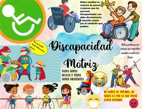 Esquema de las categorías de discapacidad física: motriz, orgánica y musculoesquelética