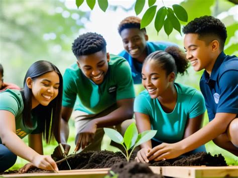 Fotografía: Estudiantes participando en actividades de educación ambiental en un parque de Puente Alto