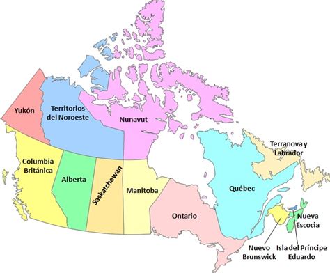 Mapa de Canadá mostrando las provincias con alta demanda de cuidadores
