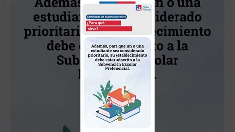 Infografía sobre los pasos para consultar el estado de alumno prioritario en Chile