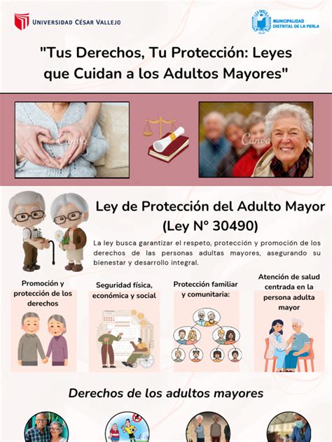 Esquema de las leyes de protección a los adultos mayores en trámites legales