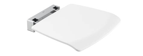 Foto de asiento de ducha abatible instalado correctamente