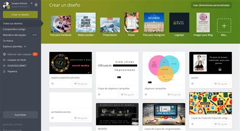 Captura de pantalla mostrando la interfaz de un editor de diseño gráfico con varias plantillas de flyers disponibles.
