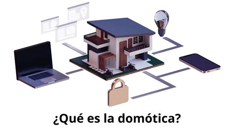 Ilustración de un sistema de domótica para el control de puertas y persianas