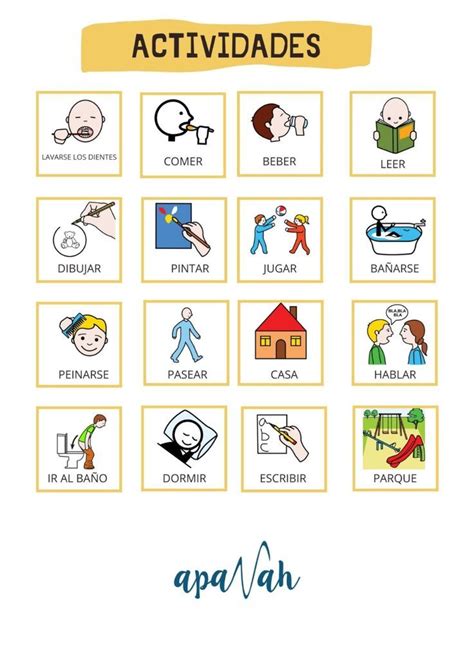 Niños con TEA aprendiendo inglés con actividades visuales y de emparejamiento