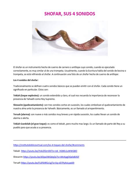 Esquema infográfico que muestra un shofar y la etimología de la palabra hebrea yobel