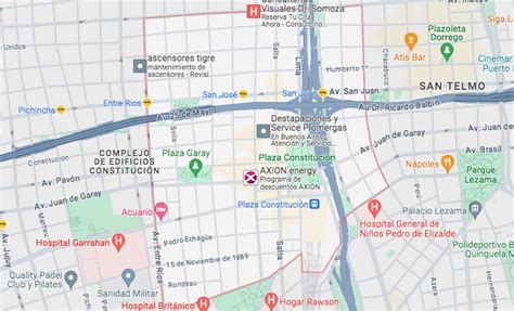 Mapa de ubicación de la Avenida Constitución #585 en Casablanca con un marcador
