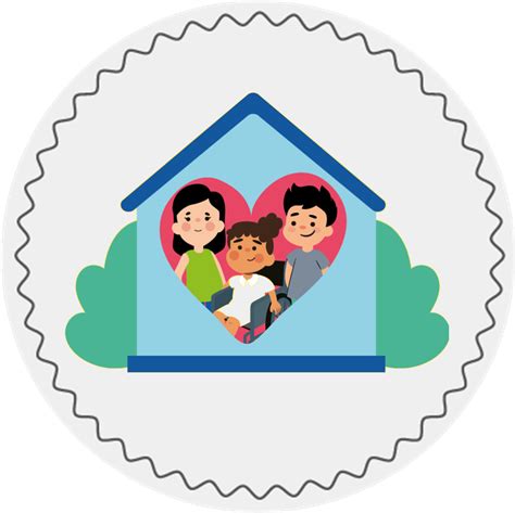 Familia recibiendo asistencia para vivienda