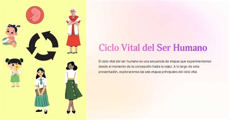 Infografía: Proceso de envejecimiento humano a lo largo del ciclo vital