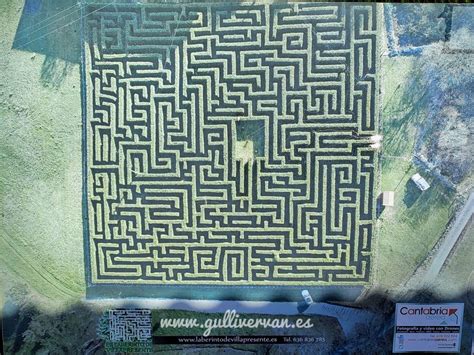 Mapa o esquema del laberinto de Villapresente