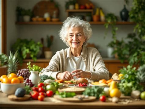 Infografía sobre la nutrición en la tercera edad