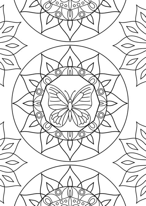 Dibujo de mandala complejo con elementos budistas/hinduistas