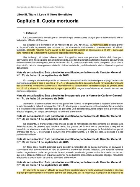 Esquema de flujo de la cuota mortuoria